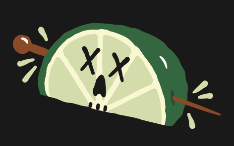 Lime wedge illustration
